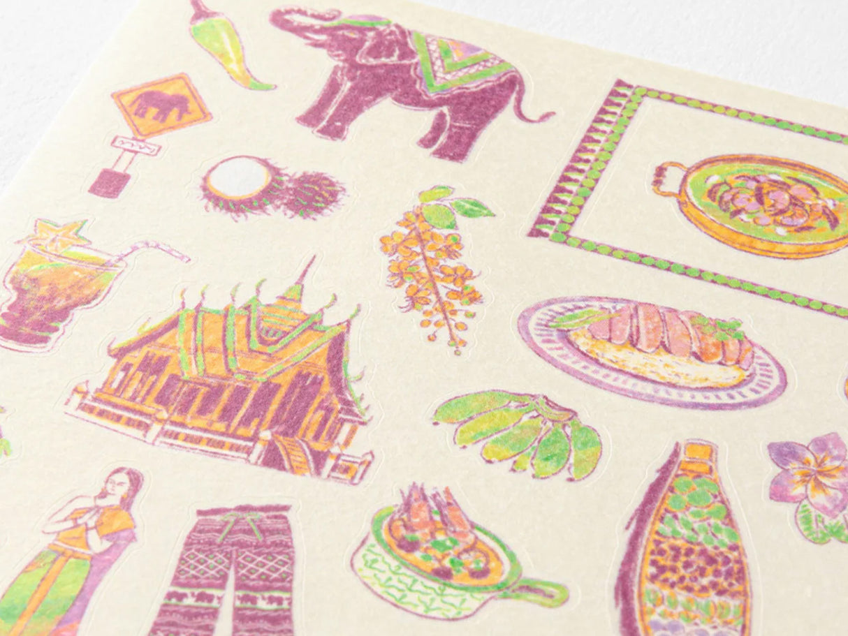 Midori Stickers - Thai Motifs