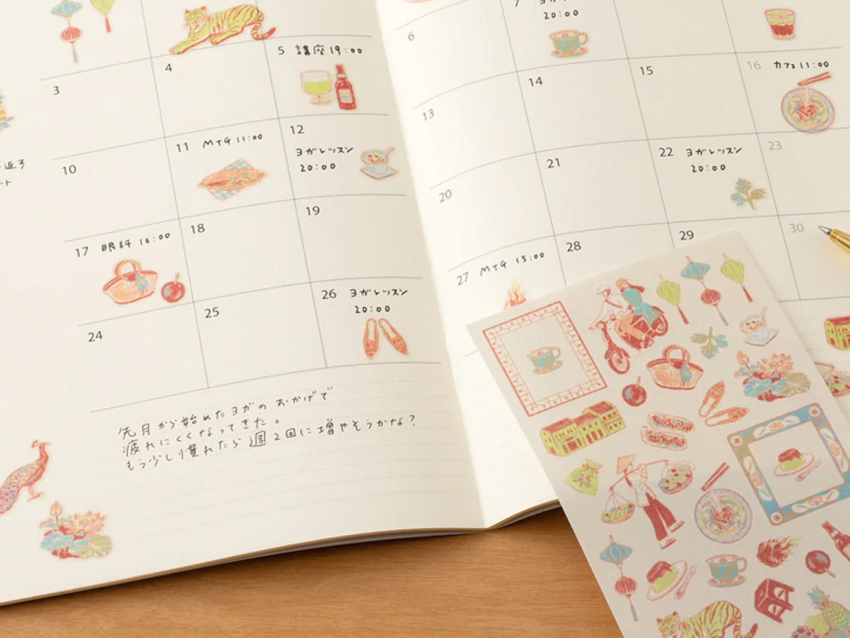 Midori Stickers - Vietnamese Motifs