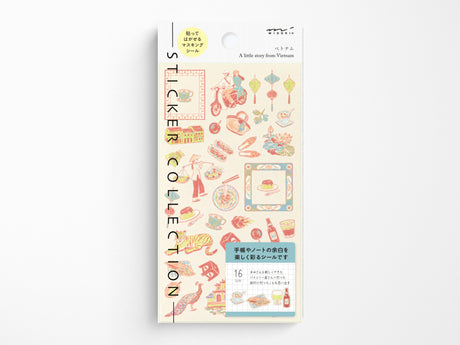 Midori Stickers - Vietnamese Motifs