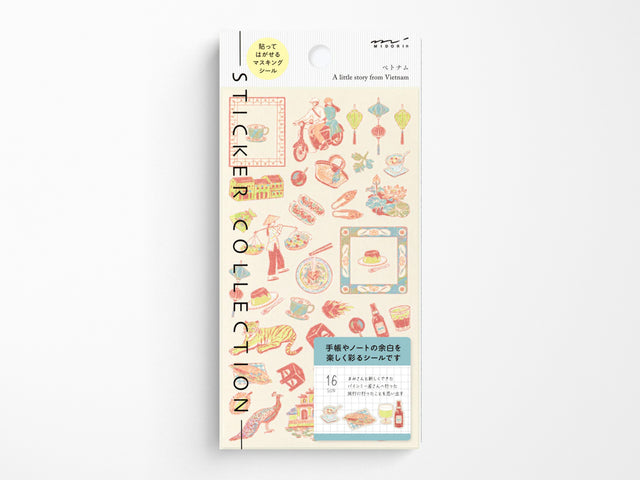 Midori Stickers - Vietnamese Motifs