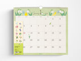 Midori Wall Calendar 2026 - Bird