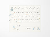 Midori Wall Calendar 2026 - Cat