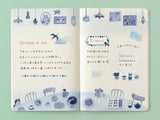 Midori Yuru Log Notebook B6 - Blue Nordic