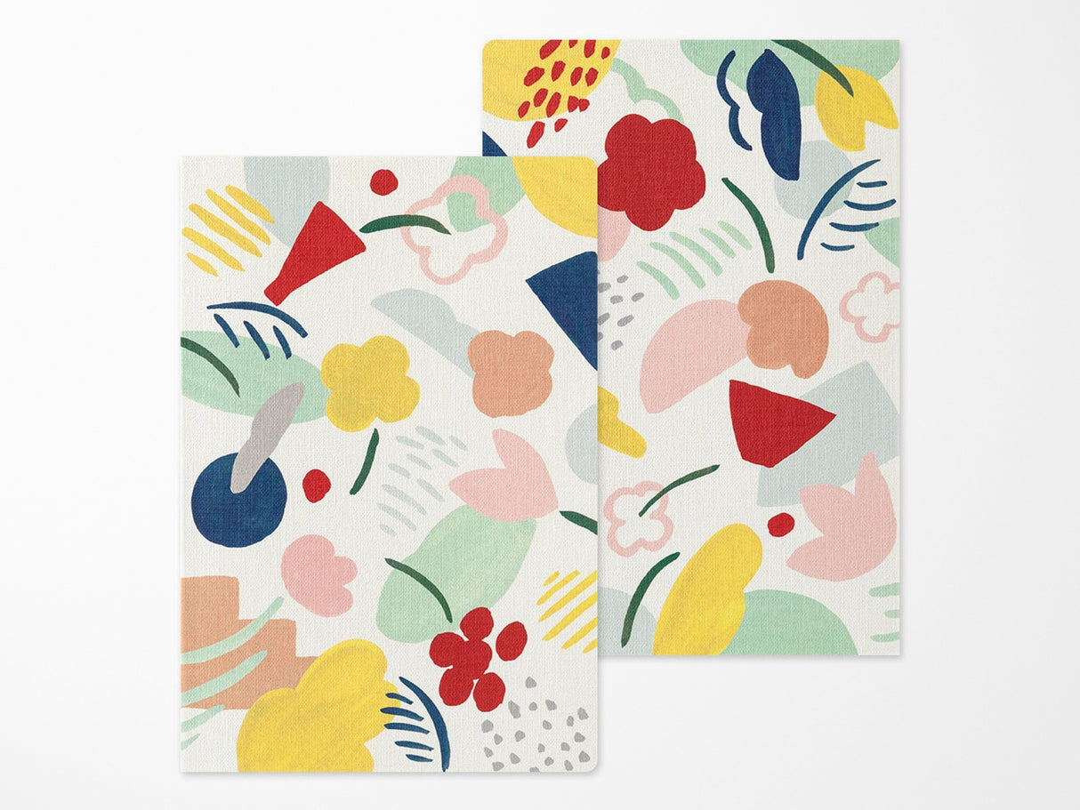 Midori Yuru Log Notebook B6 - Motif Textile