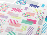 Midori Yuru Log Sticker 2 Sheets - Tape Collage