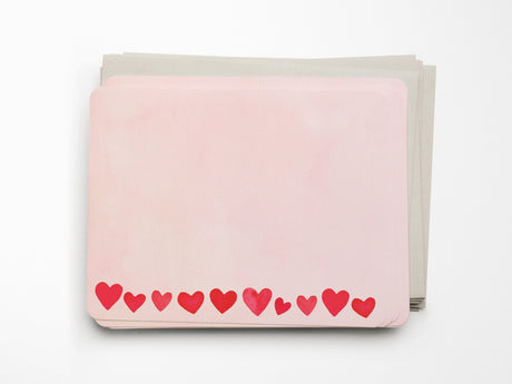 Mini Hearts Blush Flat Notes Set