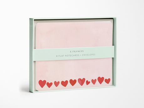 Mini Hearts Blush Flat Notes Set