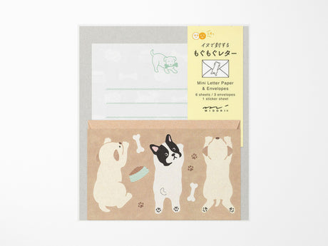 Mini Letter Set with Stickers - Hungry Dog