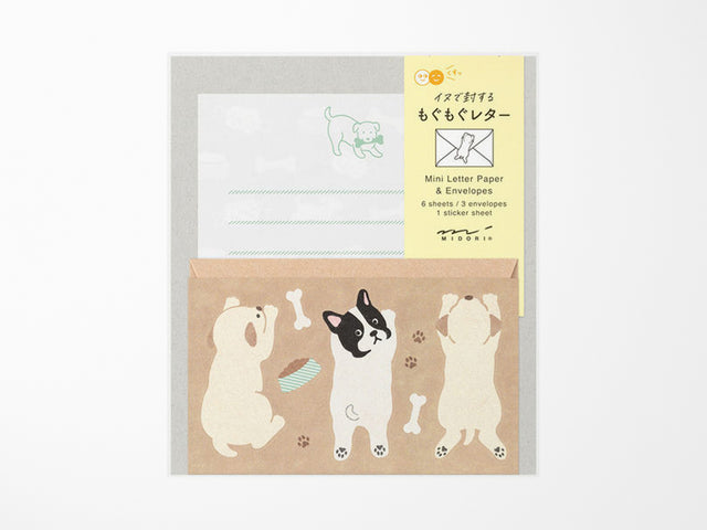 Mini Letter Set with Stickers - Hungry Dog