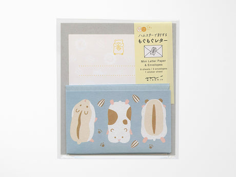 Mini Letter Set with Stickers - Hungry Hamster
