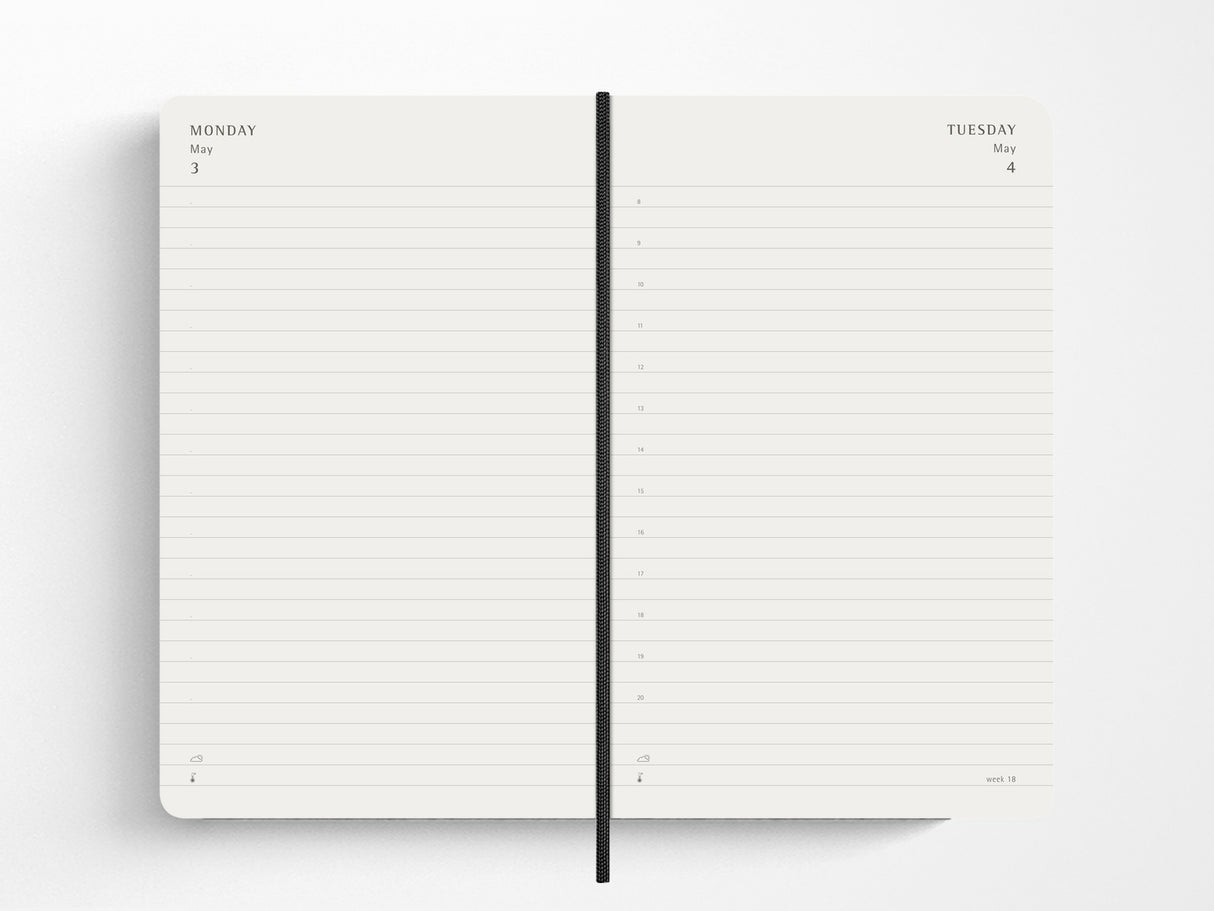 Moleskine 18 Month 2026-2027 Daily Planner - Black Soft Cover