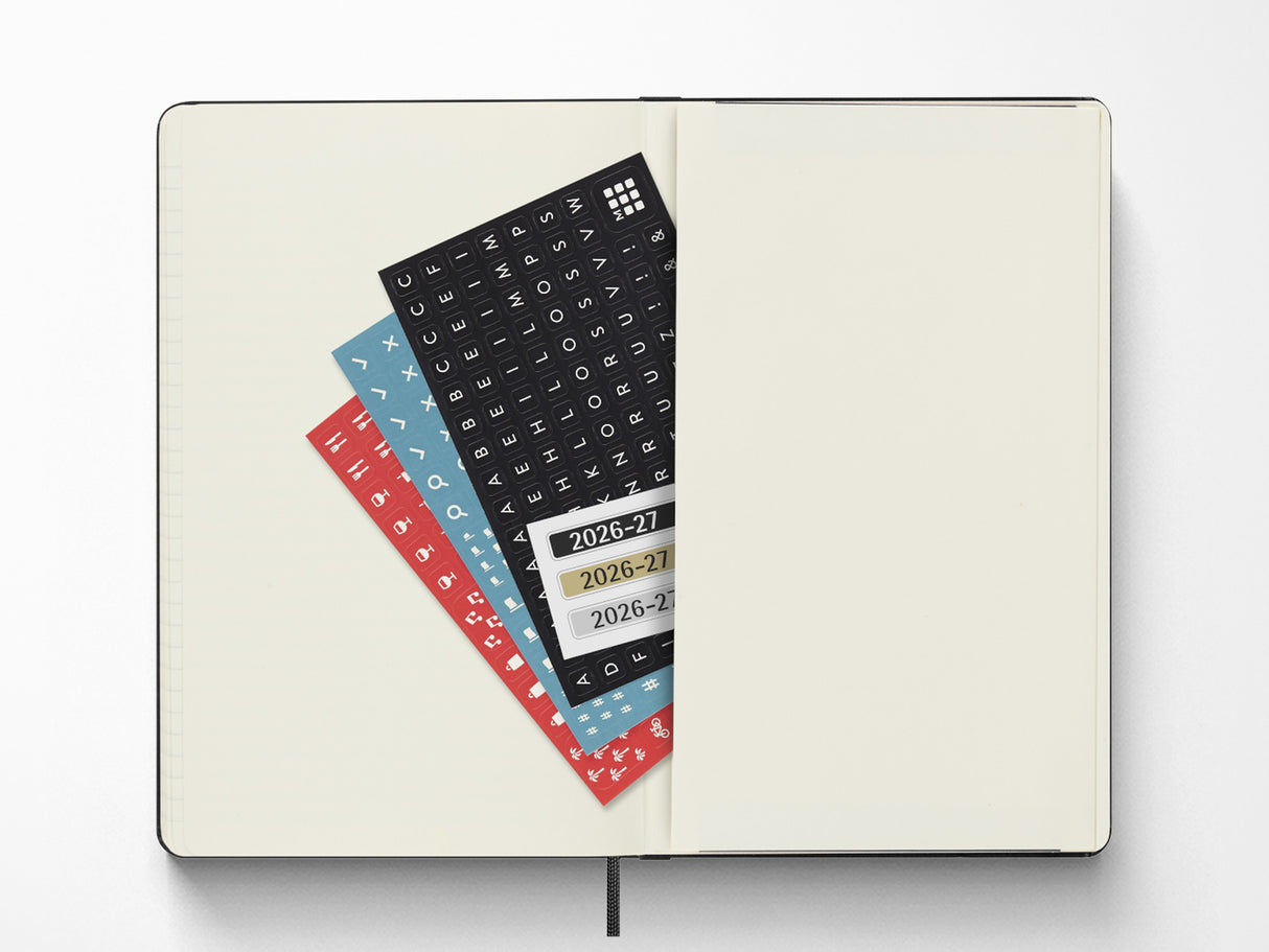 Moleskine 18 Month 2026-2027 Weekly Planner - Black Hardcover