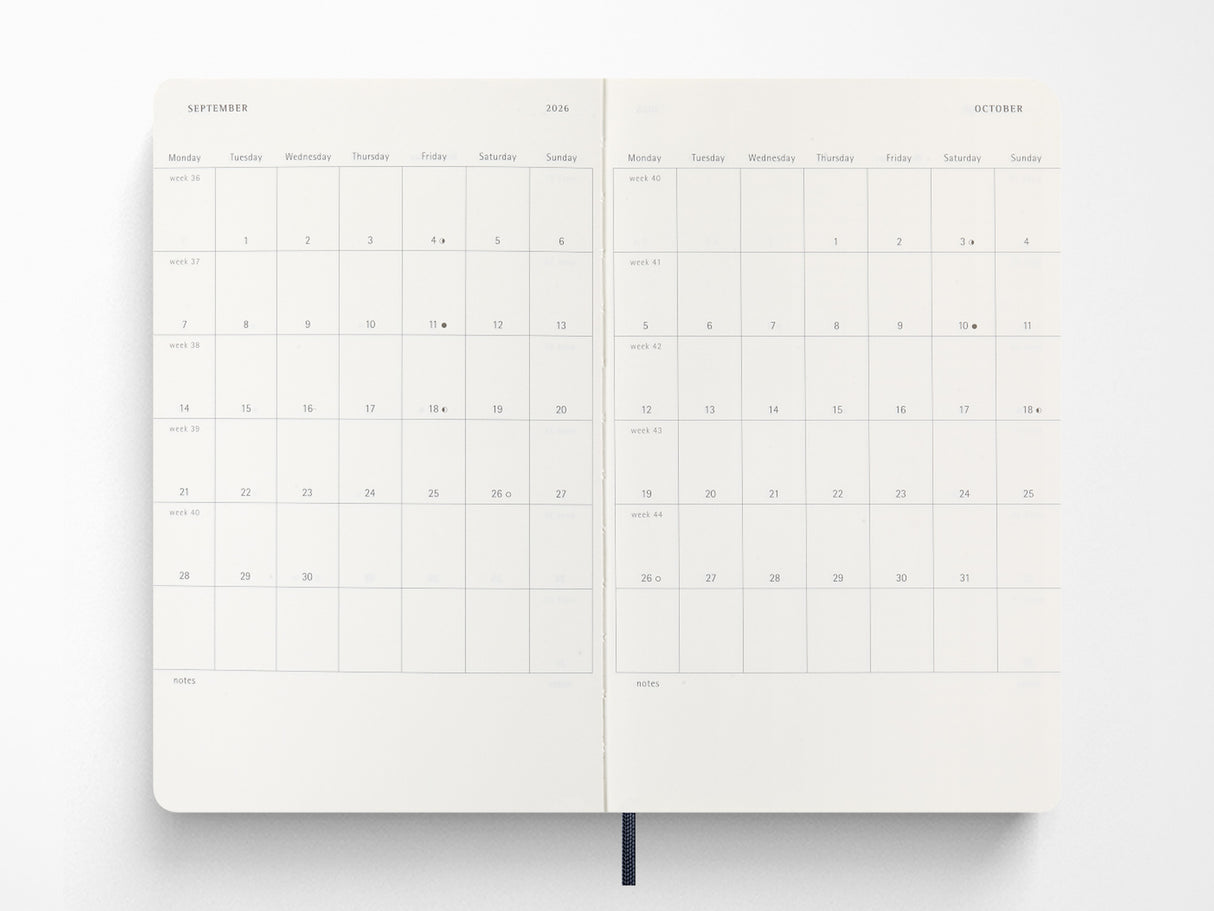 Moleskine 2027 Daily Planner - Sapphire Blue Soft Cover