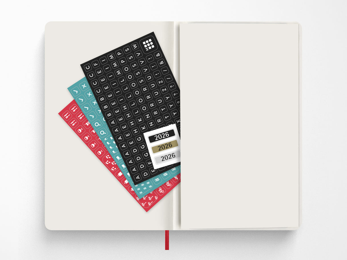 Moleskine 2027 Daily Planner - Scarlet Red Soft Cover