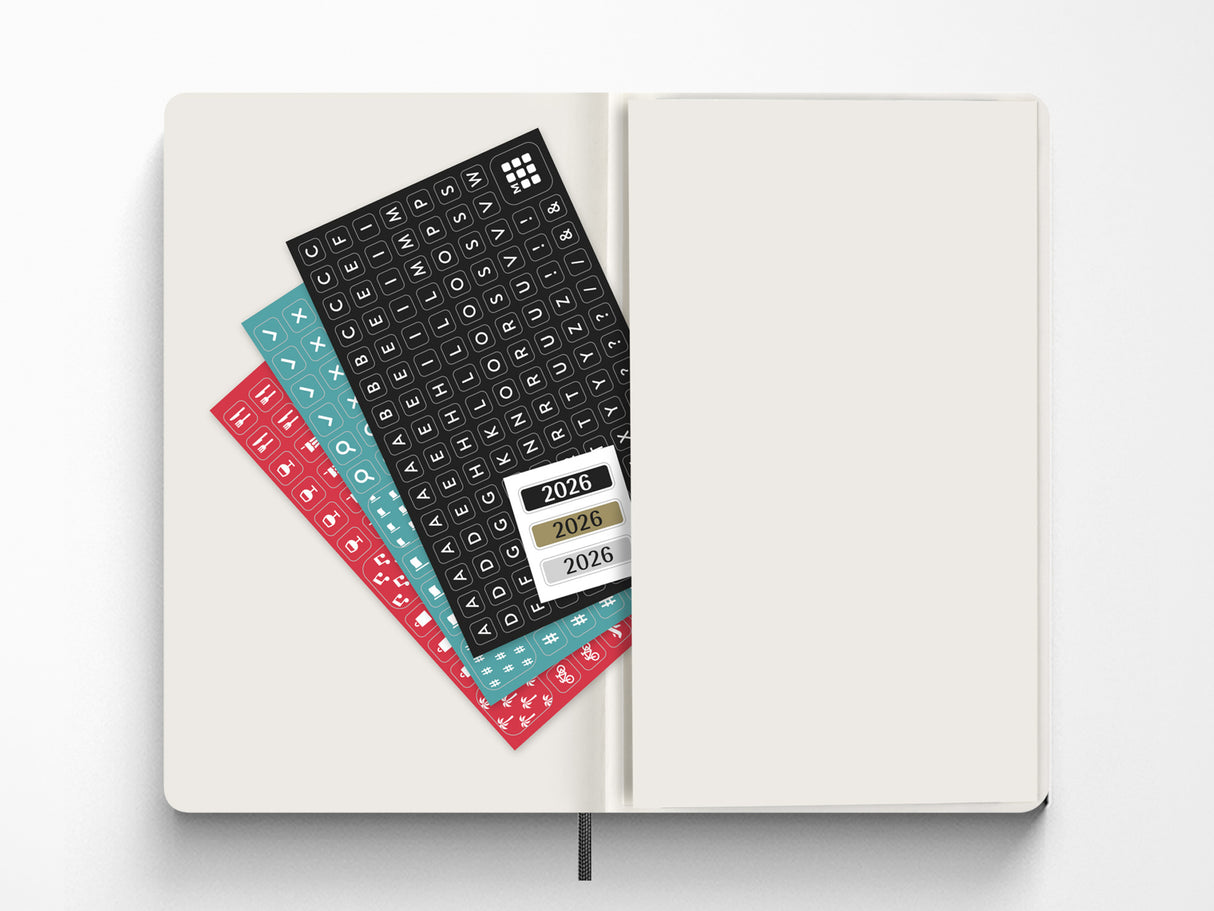 Moleskine 2027 Weekly Horizontal Planner - Black Hardcover