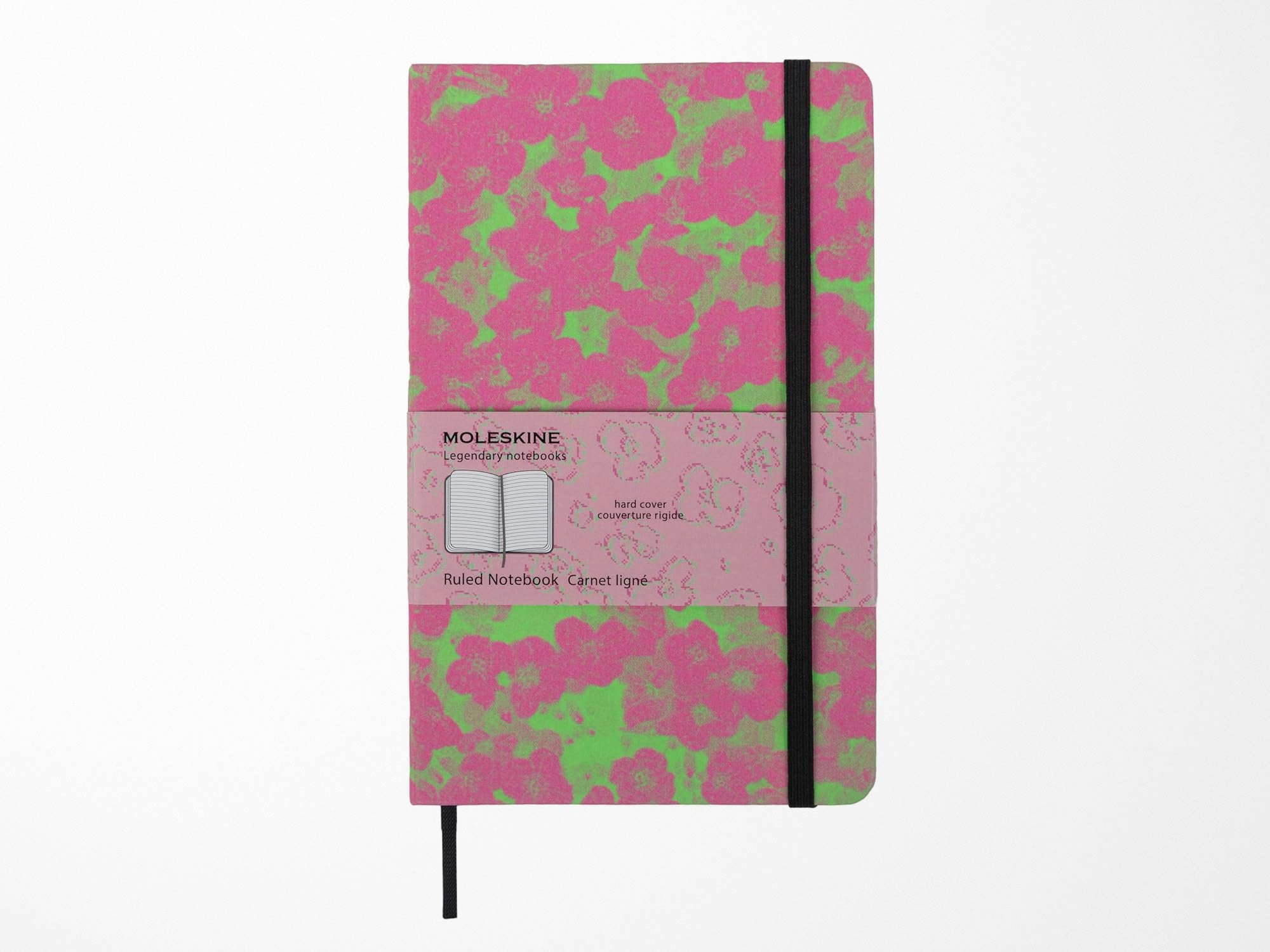 Moleskine Fluorescent Floral Limited Edition Notebook - Pink
