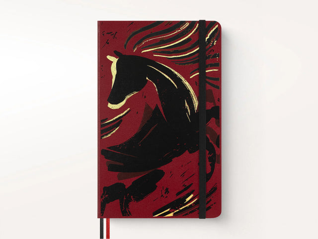 Moleskine Limited Edition 2026 Year of the Horse Notebook, Red Fire Horse
