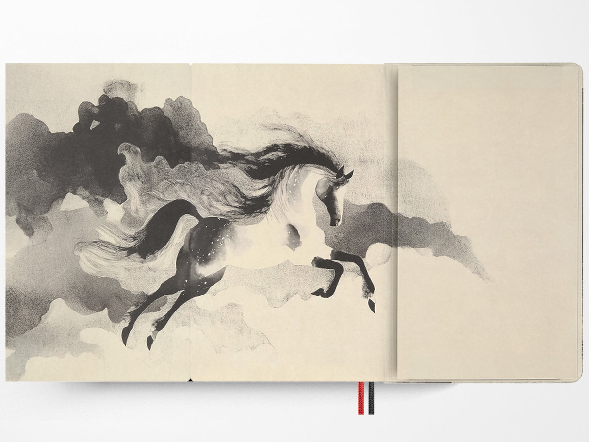 Moleskine Limited Edition Year of the Horse Notebook, White Fire Horse