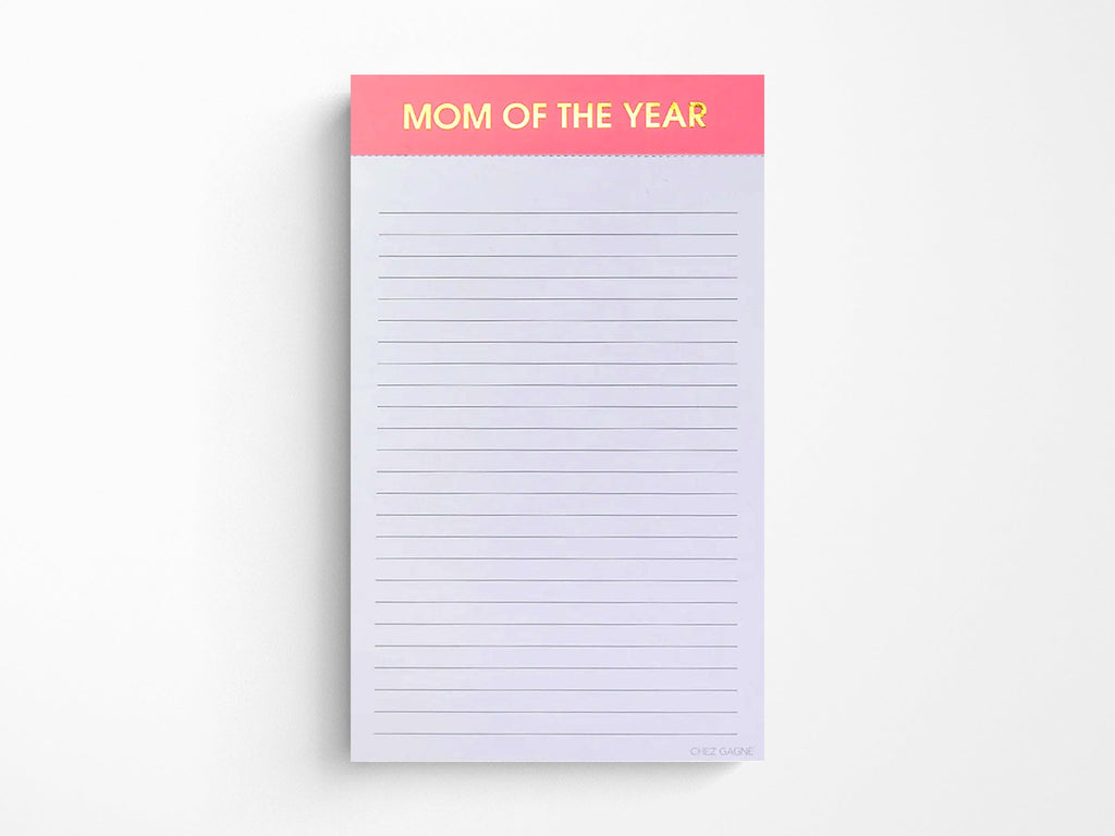 Mom Of The Year Notepad