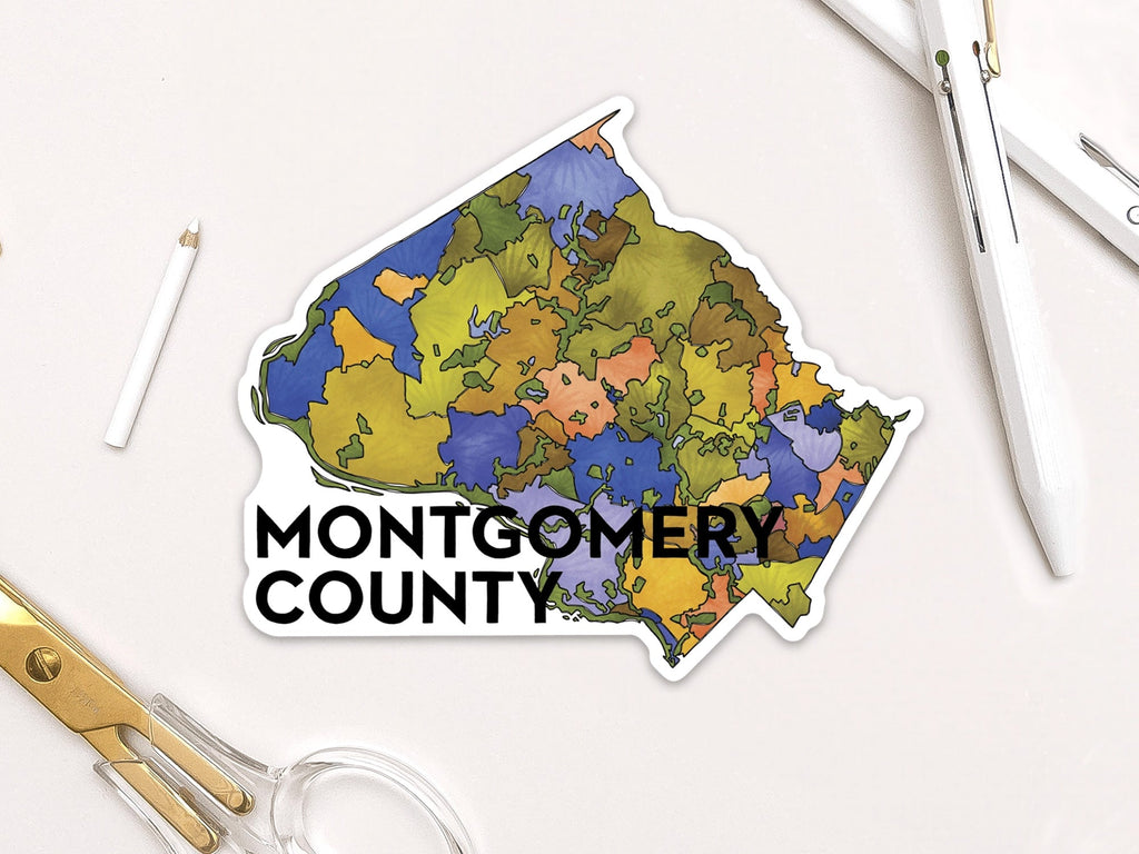 Montgomery County Neighborhoods Vinyl Sticker