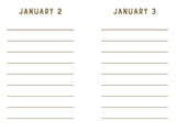 Navy Stripes Mini One Line a Day