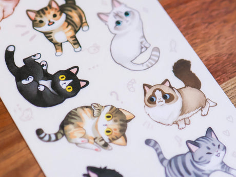 Neighborhood Cats Sticker Sheet