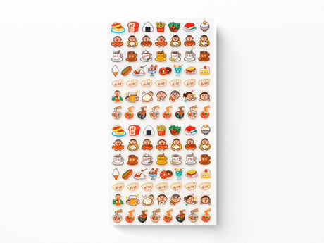 New Retro Sticker Sheet - Food