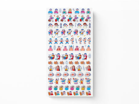 New Retro Sticker Sheet - Schedule