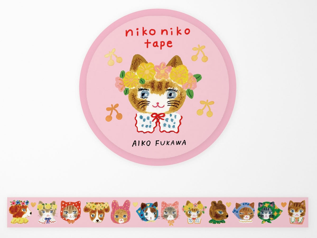 Niko Niko Flower Crown Gold Foil Washi Tape