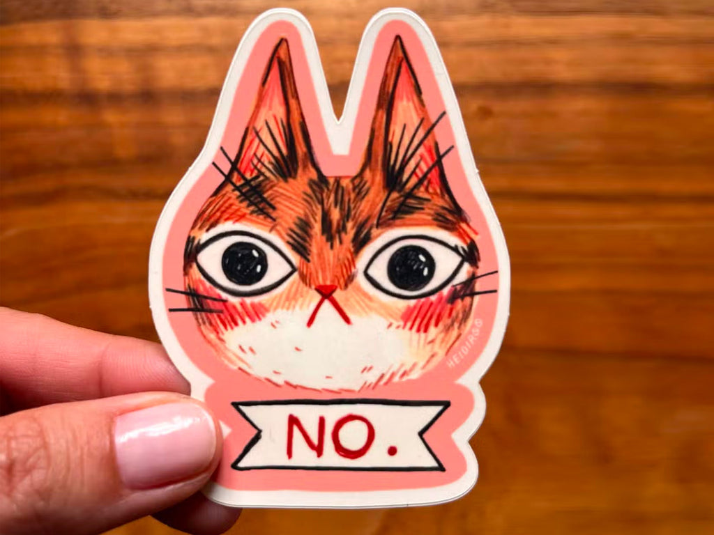 No Cat Vinyl Sticker