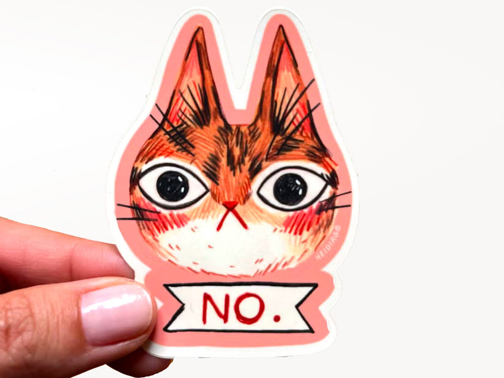 No Cat Vinyl Sticker