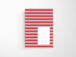 Notem ALVA ANNUAL Journal 2026 - Medium Red Stripes