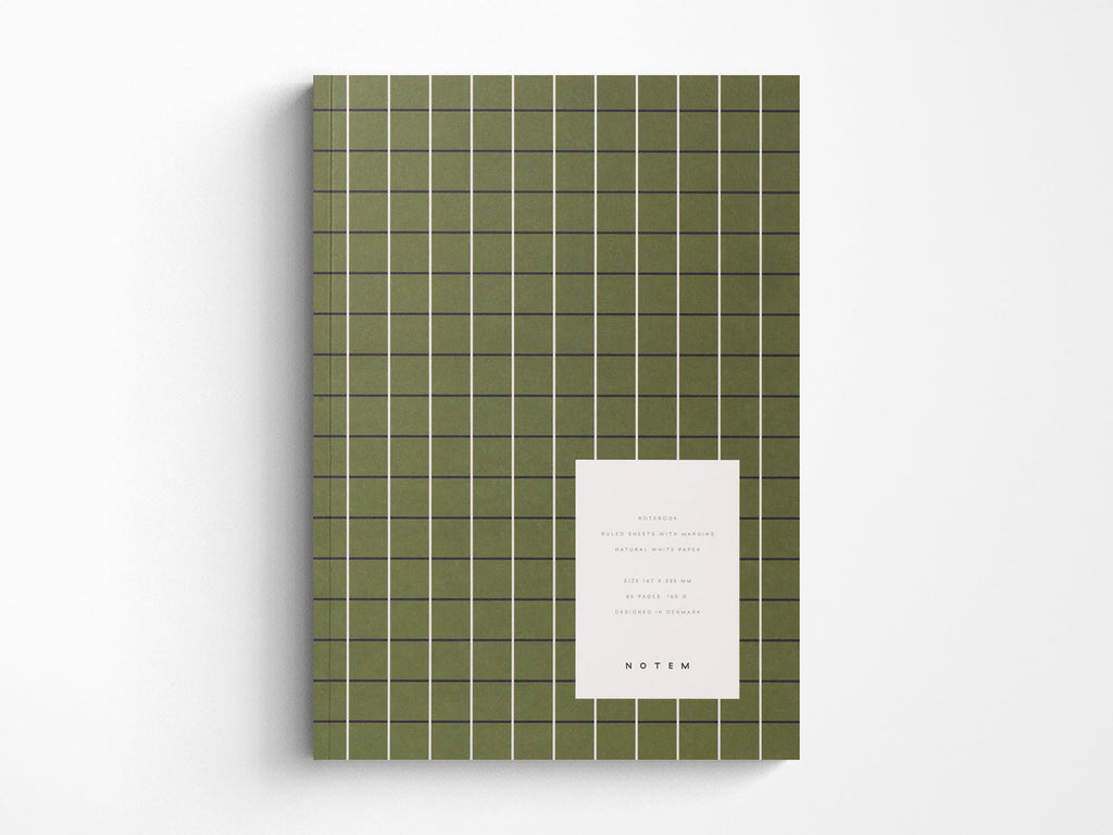 Notem VITA Journal - Medium Green Grid