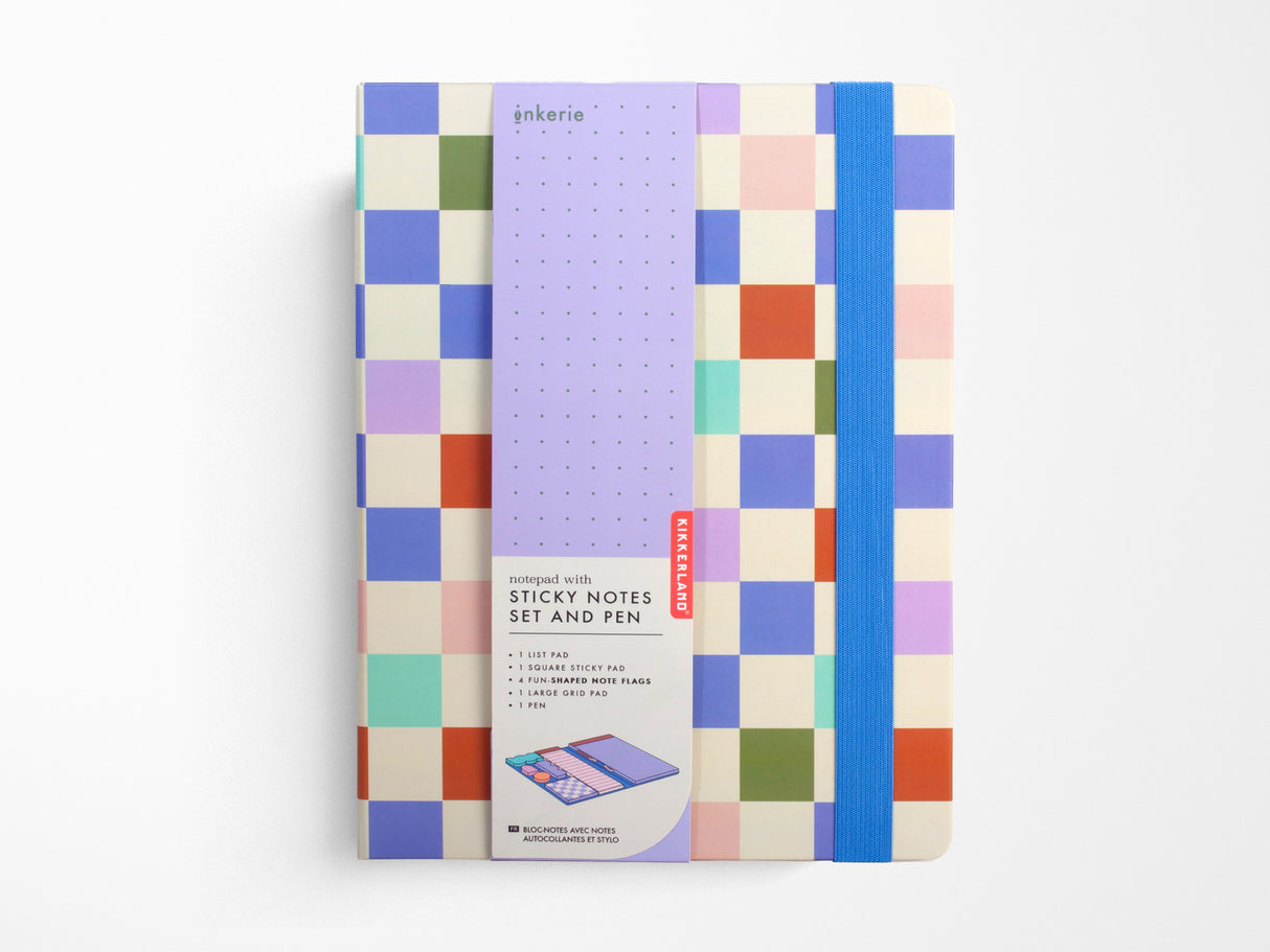 Notepad with Sticky Notes Set and Pen