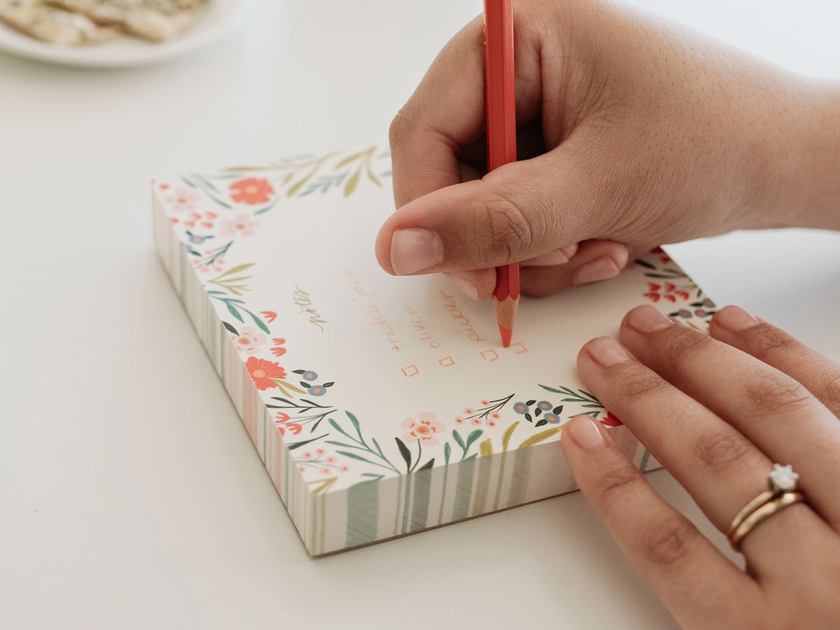 Notes Pin Block Notes Block Notepad - Checks – Jenni Bick Custom Journals