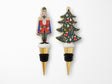 Nutcracker Holiday Wine Stopper Set