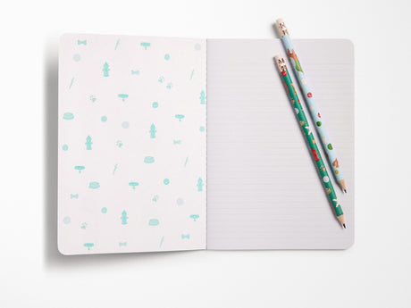 Off Leash Set of Two Stitched Notebooks