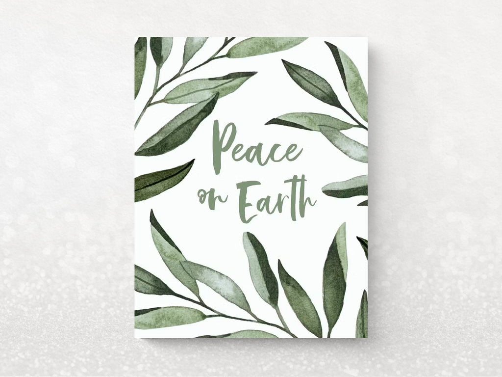 Olive Branch Peace on Earth Holiday Greeting Cards - Set of 6