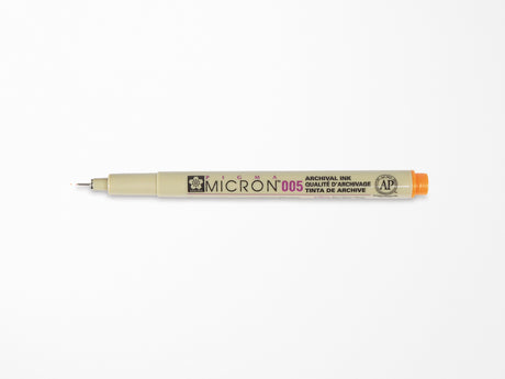 Orange Pigma Micron Pen