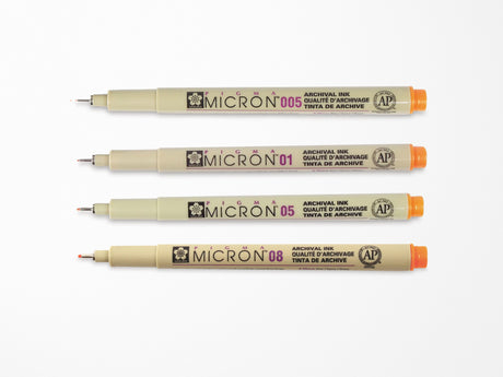 Orange Pigma Micron Pen
