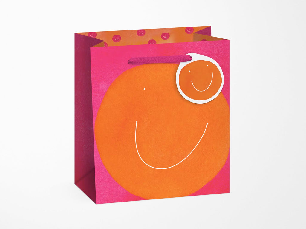 Orange Smiley Gift Bag