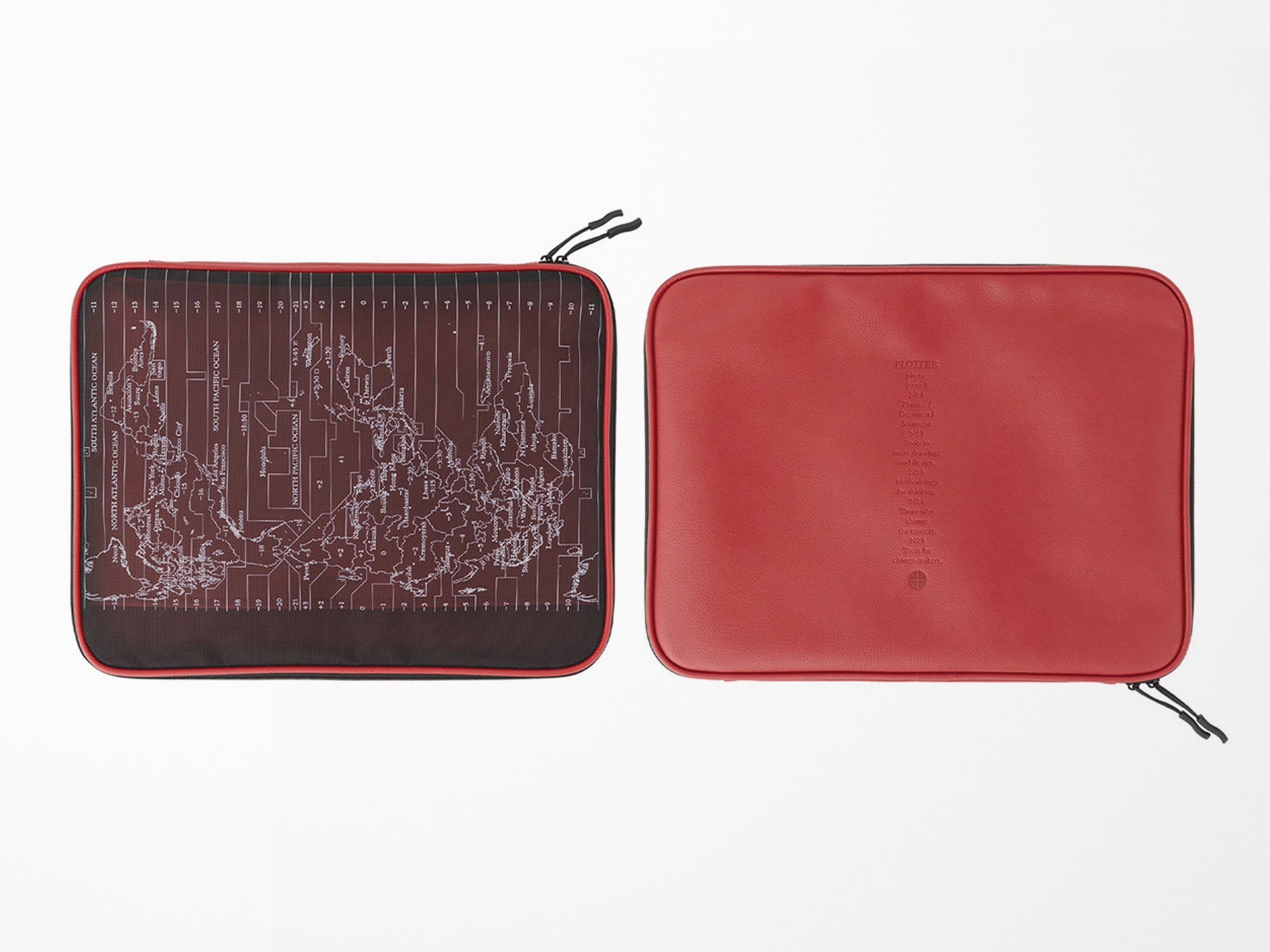 PLOTTER A4 Mesh Zipper Case - Red – Jenni Bick Custom Journals