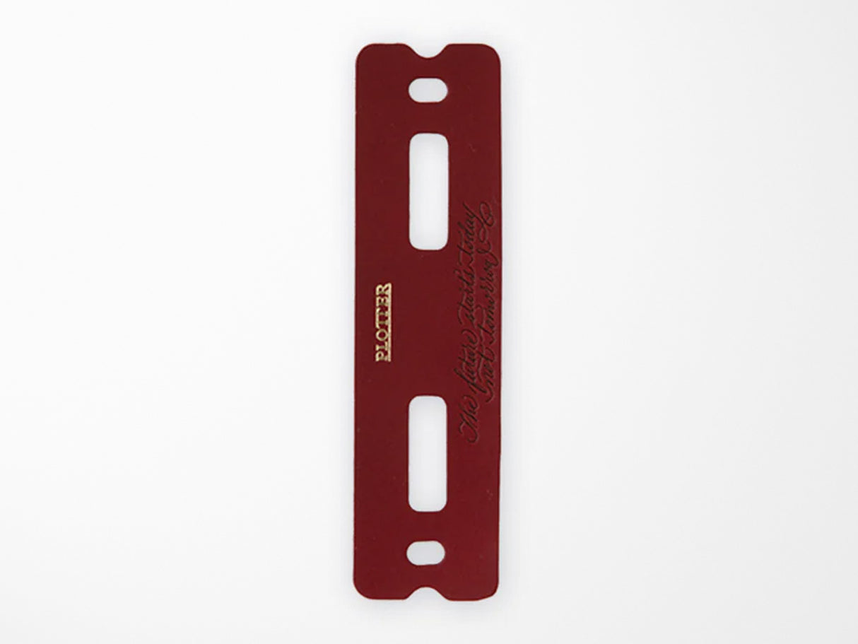 PLOTTER Limited Edition LISCIO Red Leather 6 Ring Leather Binder with Accessories - Bible