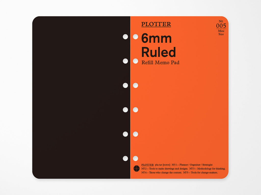 PLOTTER Refill Memo Pad Ruled - Mini Size