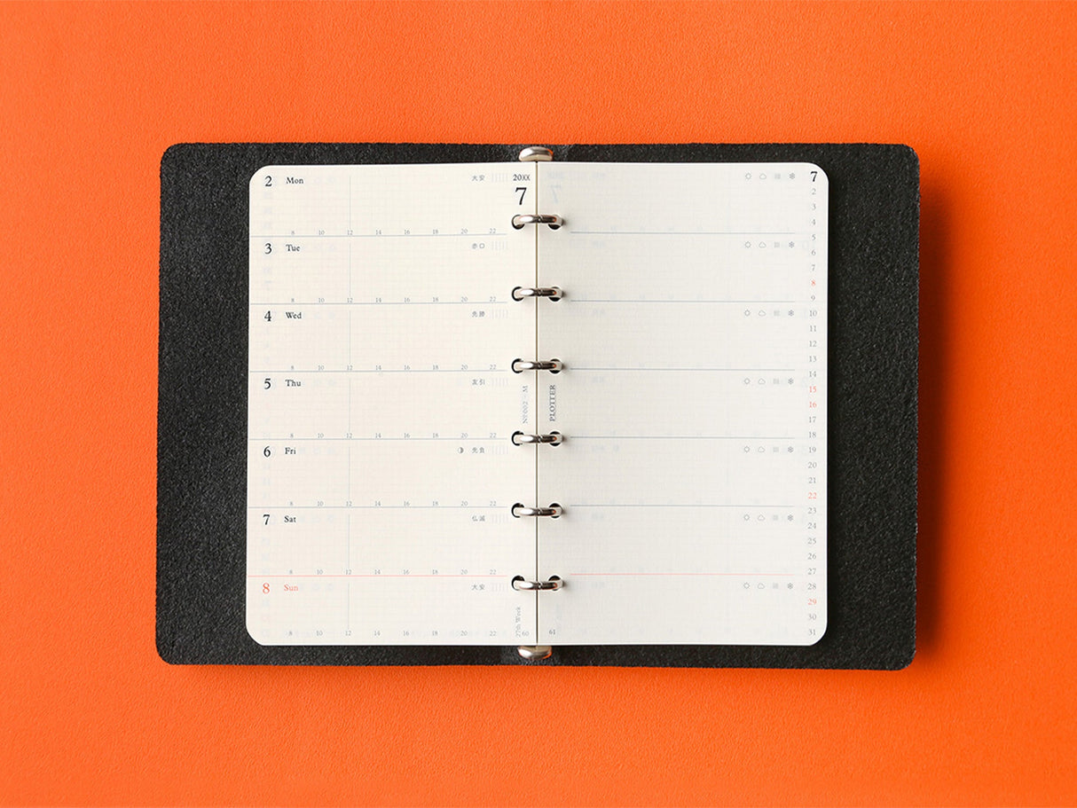 PLOTTER Refill Weekly Schedule Refill 2026 - Mini Size