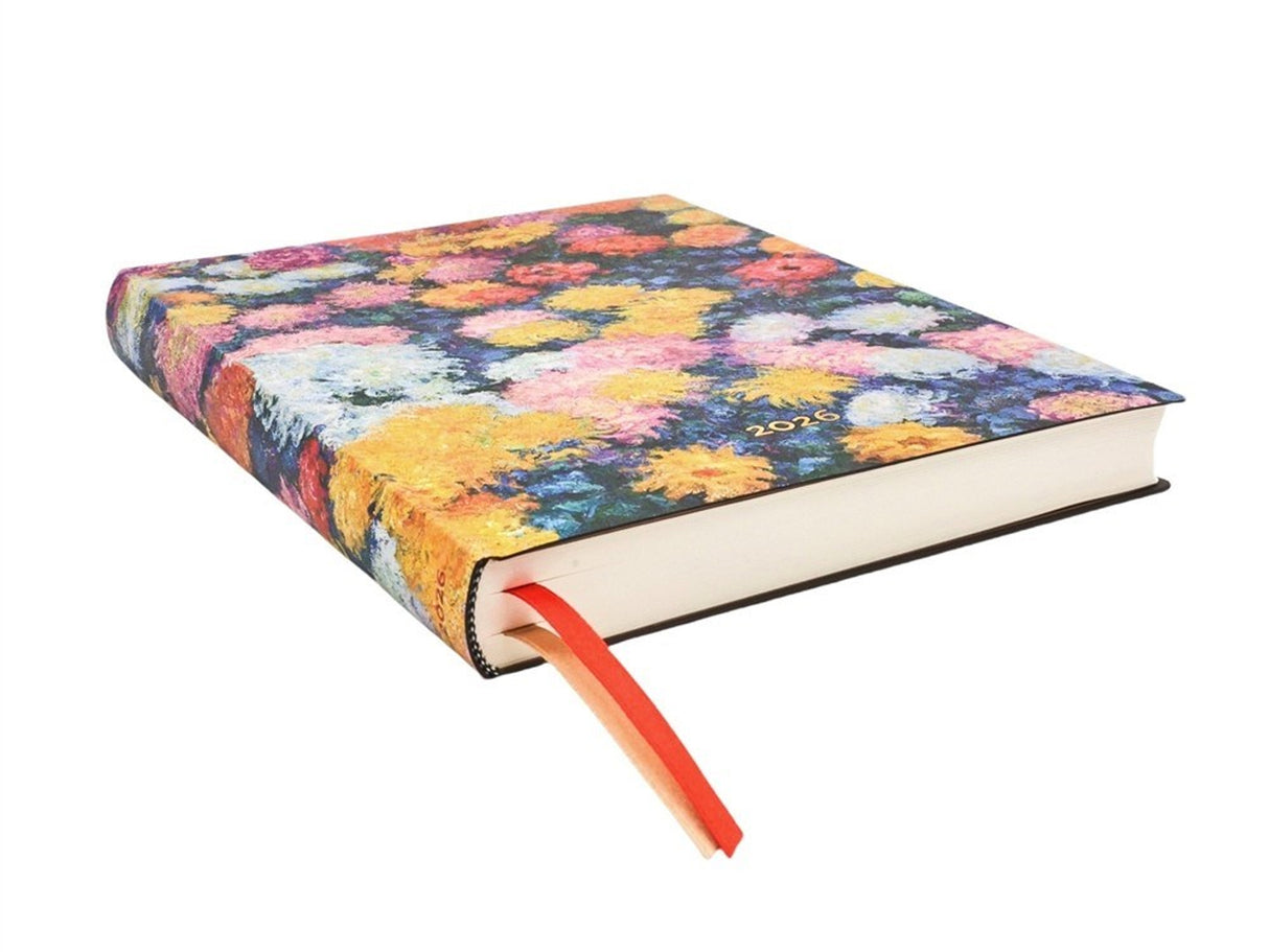 Paperblanks 2026 Daily Planner Ultra Flexi - Monet's Chrysanthemums