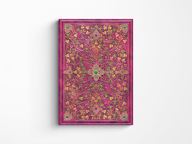 Paperblanks 2026 Weekly Planner Midi Flexi Horizontal - Diamond Jubilee