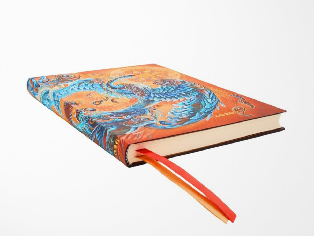 Paperblanks 2026 Weekly Planner Midi Flexi Horizontal - Skybird