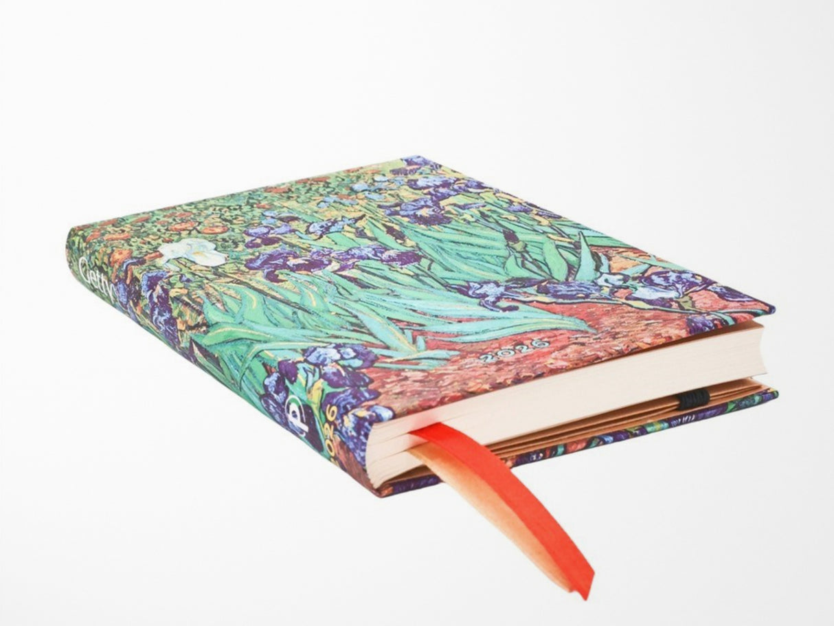 Paperblanks 2026 Weekly Planner Mini Horizontal - Van Gogh's Irises