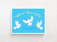 Peace Love Joy Shalom Holiday Greeting Cards, Box of 8